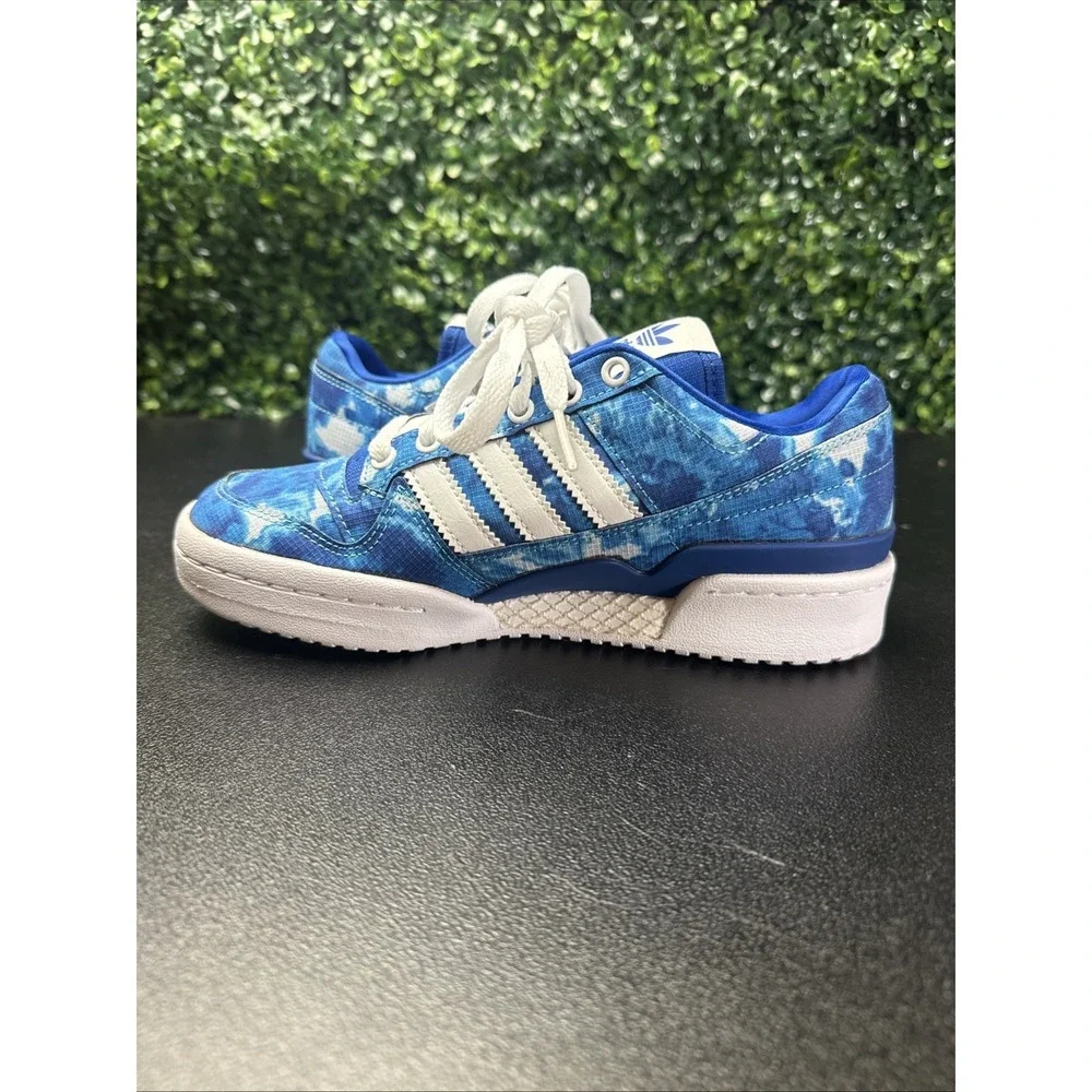 Adidas The Simpsons Forum Low J 'Bart' Sneakers Size 4 Blue White New